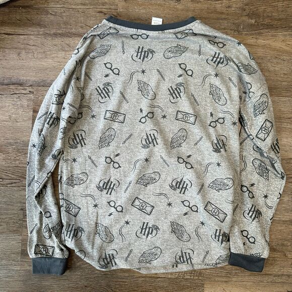 Harry Potter Womens XS Pajama Set Long Sleeve Joggers Lounge Grey - Picture 4 of 6